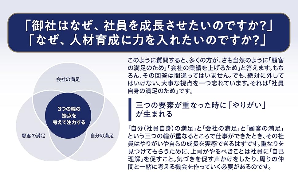 「なぜ、社員を成長させたいのですか」